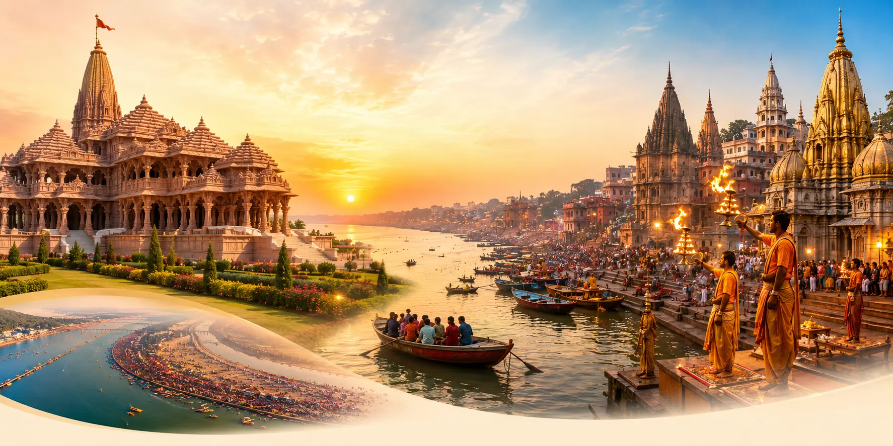 Ayodhya Prayagraj Varanasi Tour Package - Ram Mandir Kashi Vishwanath Trip